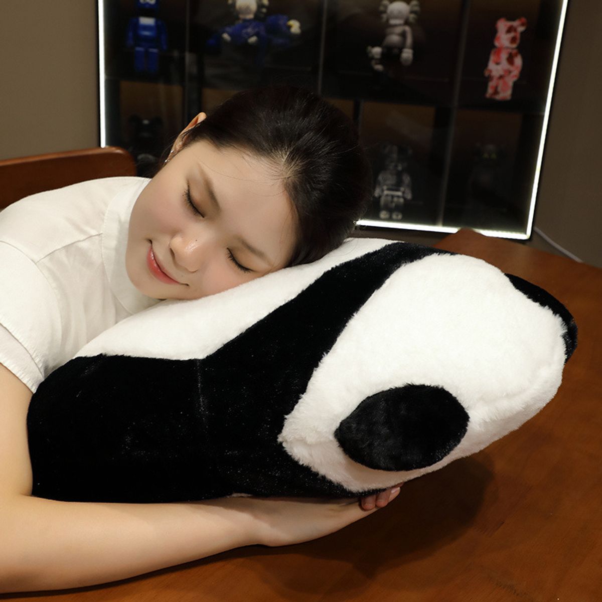 TIOZONEY - Almohada de peluche panda 49x53cm