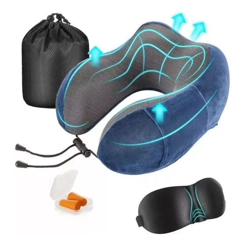 GENERICO - Almohada De Cuello Para Viaje Trabajo Cojín Soporte Cómodo.