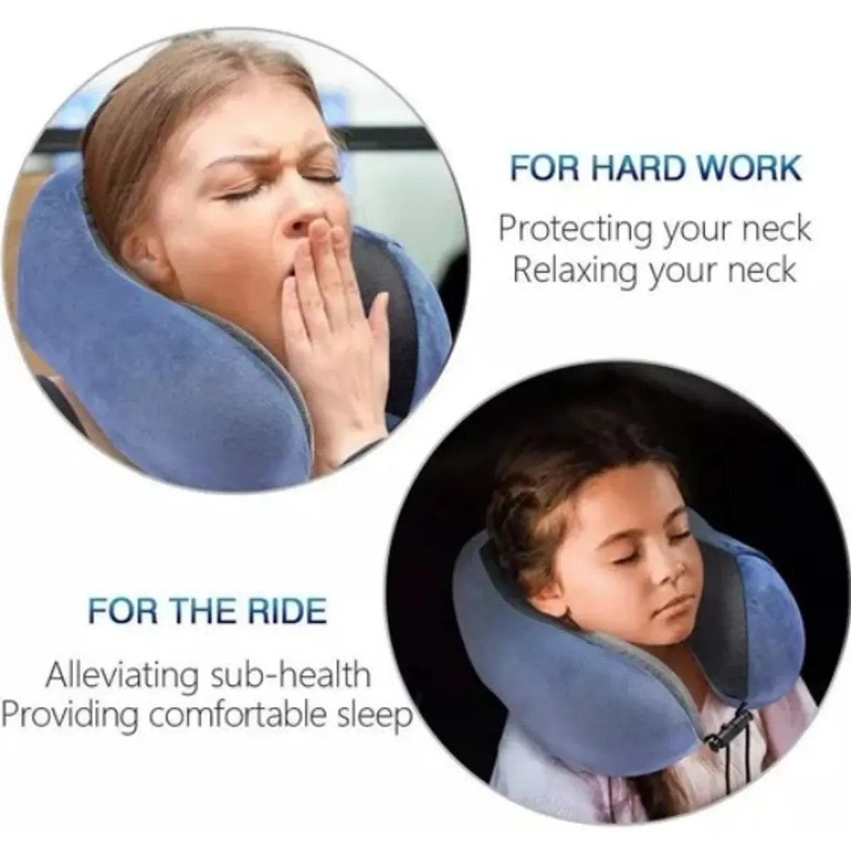 GENERICO - Almohada De Cuello Para Viaje Trabajo Cojín Soporte Cómodo.