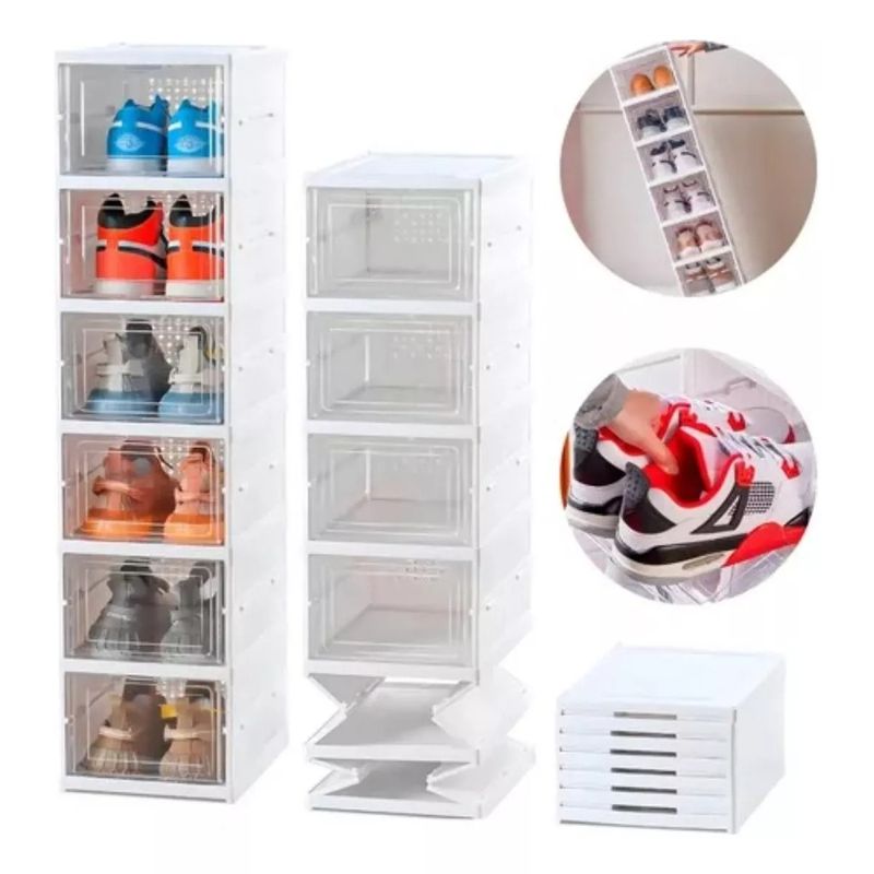 GENERICO - Zapatera Plegable Organizador 6 Niveles Una Pieza Firme