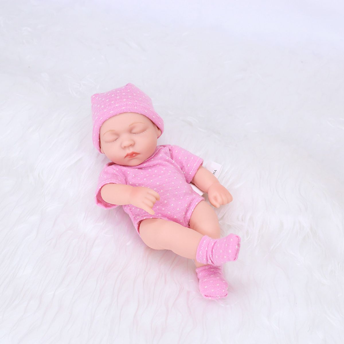 TIOZONEY - Muñeca bebe reborn vinilo de silicona juguetes para 19cm