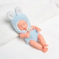 TIOZONEY - Muñeca bebe reborn vinilo de silicona juguetes para 19cm