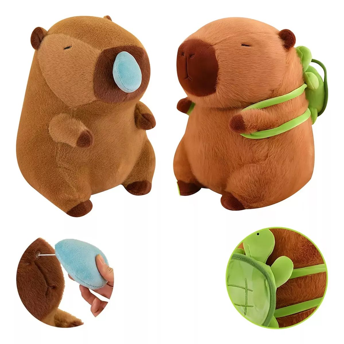 TIOZONEY - 2pc Peluche Capibara Animal Capybara Niños Bebe Regalo-