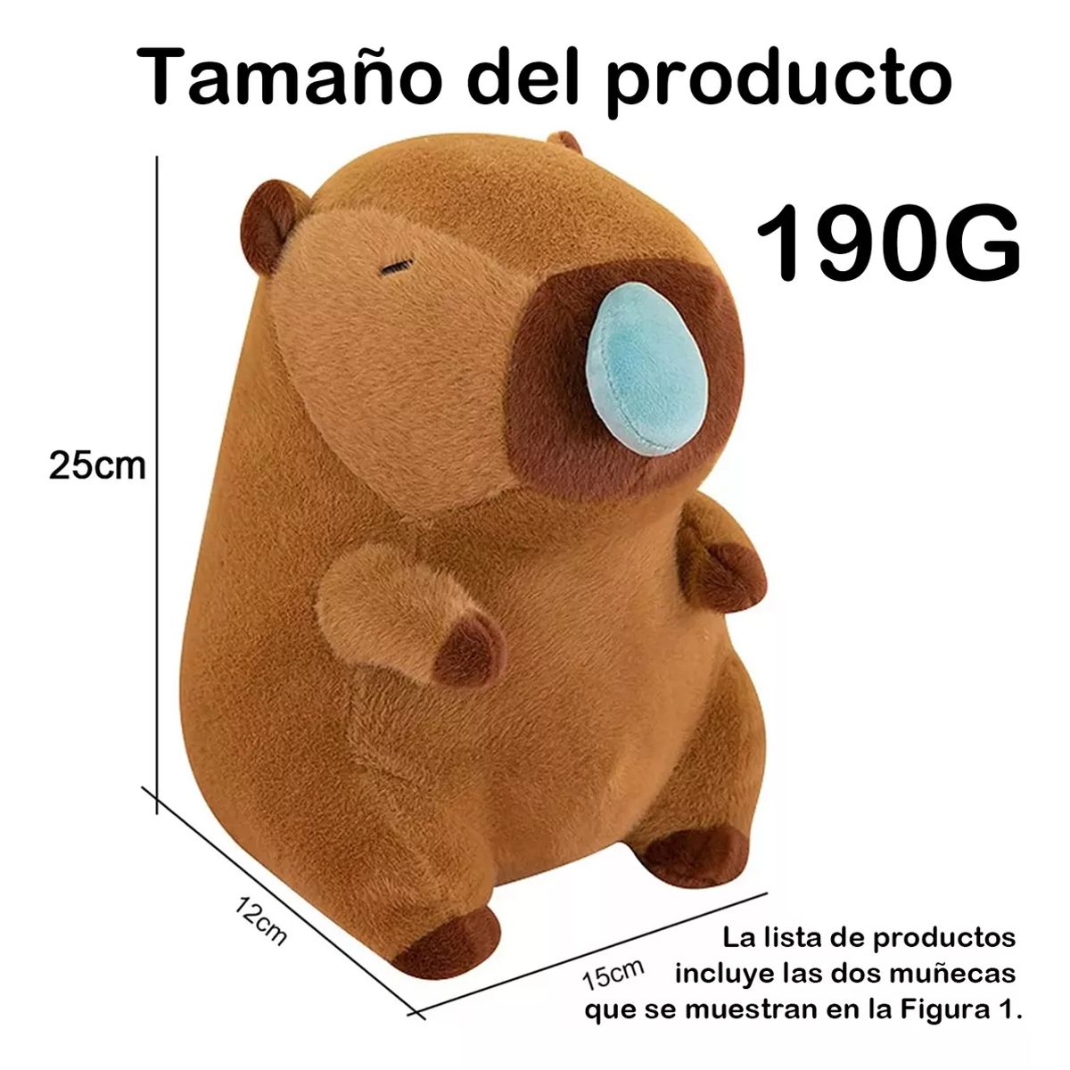 TIOZONEY - 2pc Peluche Capibara Animal Capybara Niños Bebe Regalo-
