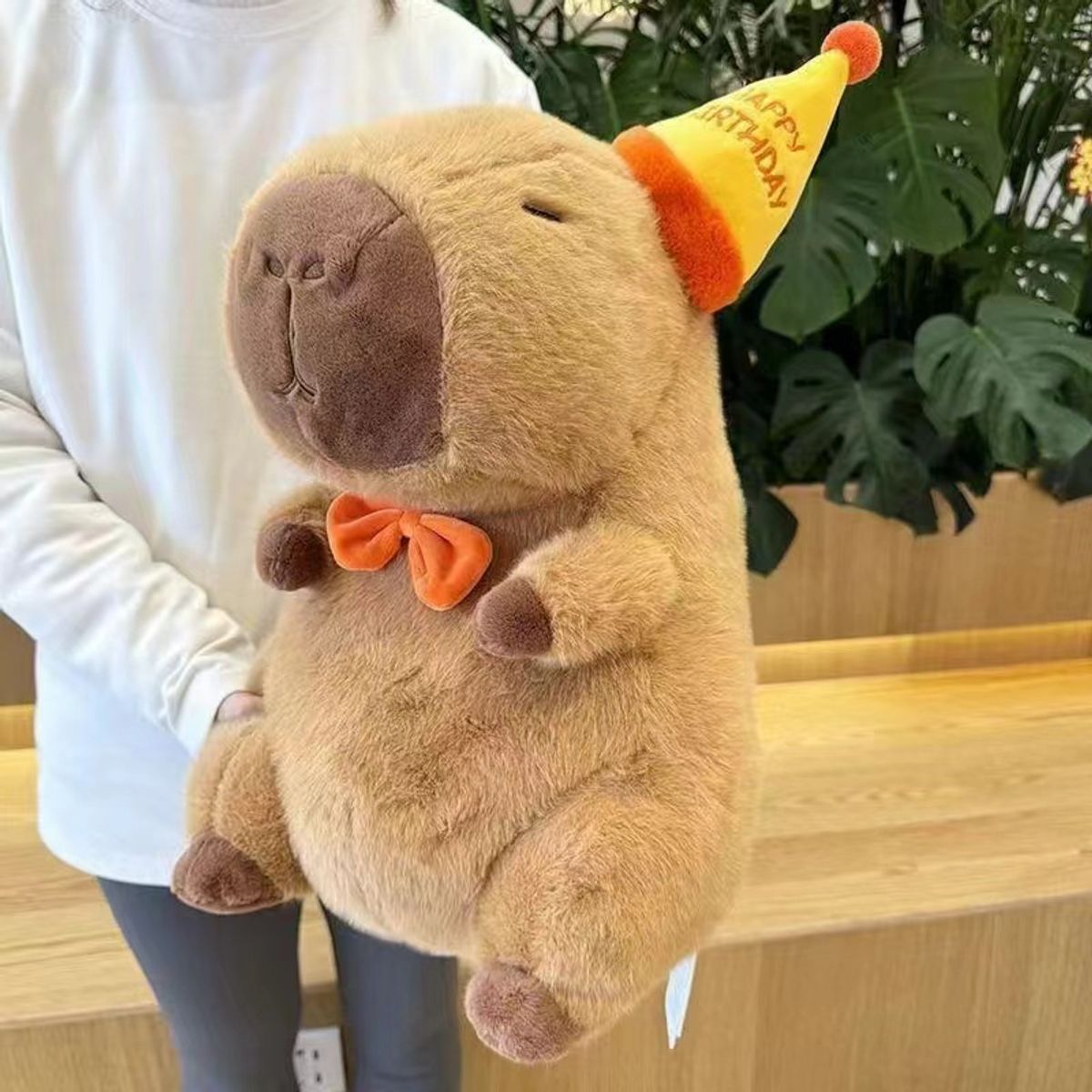 TIOZONEY - Peluche De Capibara Kawaii Carpincho 30Cm-