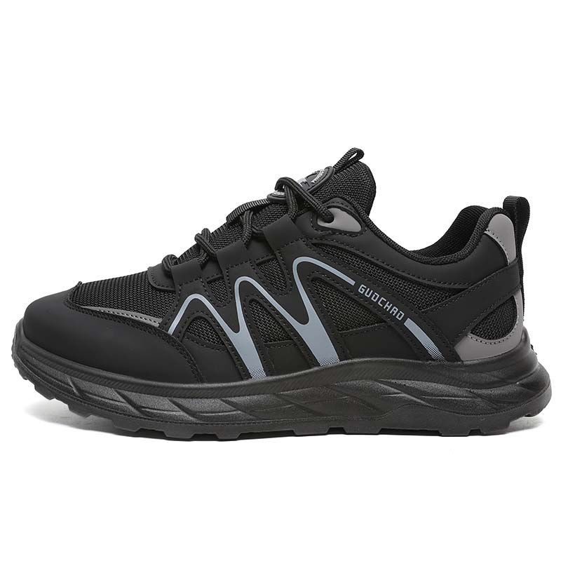 SHANDIAN - Zapatillas de Trekking para hombres Negro