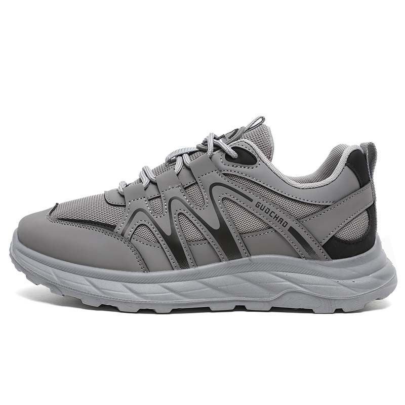 SHANDIAN - Zapatillas de Trekking para hombres Negro