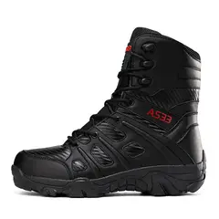 SHANDIAN - Zapatillas de Trekking para hombres Negro.