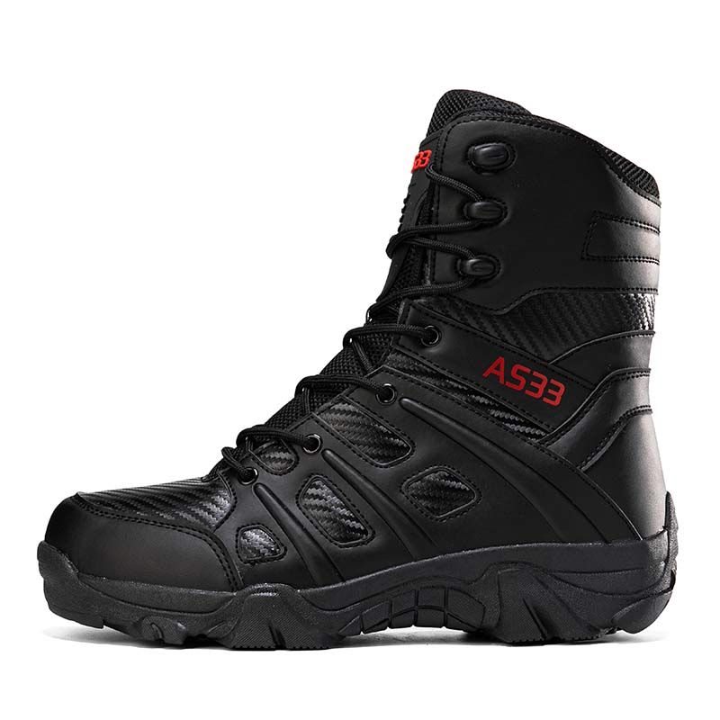 SHANDIAN - Zapatillas de Trekking para hombres Negro.