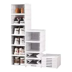 EVERSO - Zapatera Plegable Organizador 6 Niveles Una Pieza Firme
