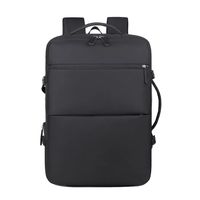 Mochila Viaje Cabina 40lts Negra Impermeable Unisex USB