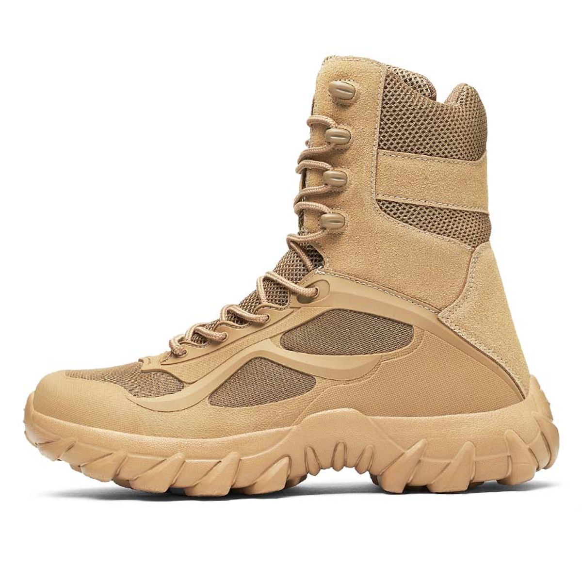 SHANDIAN - Zapatillas de Trekking para hombres Negro.