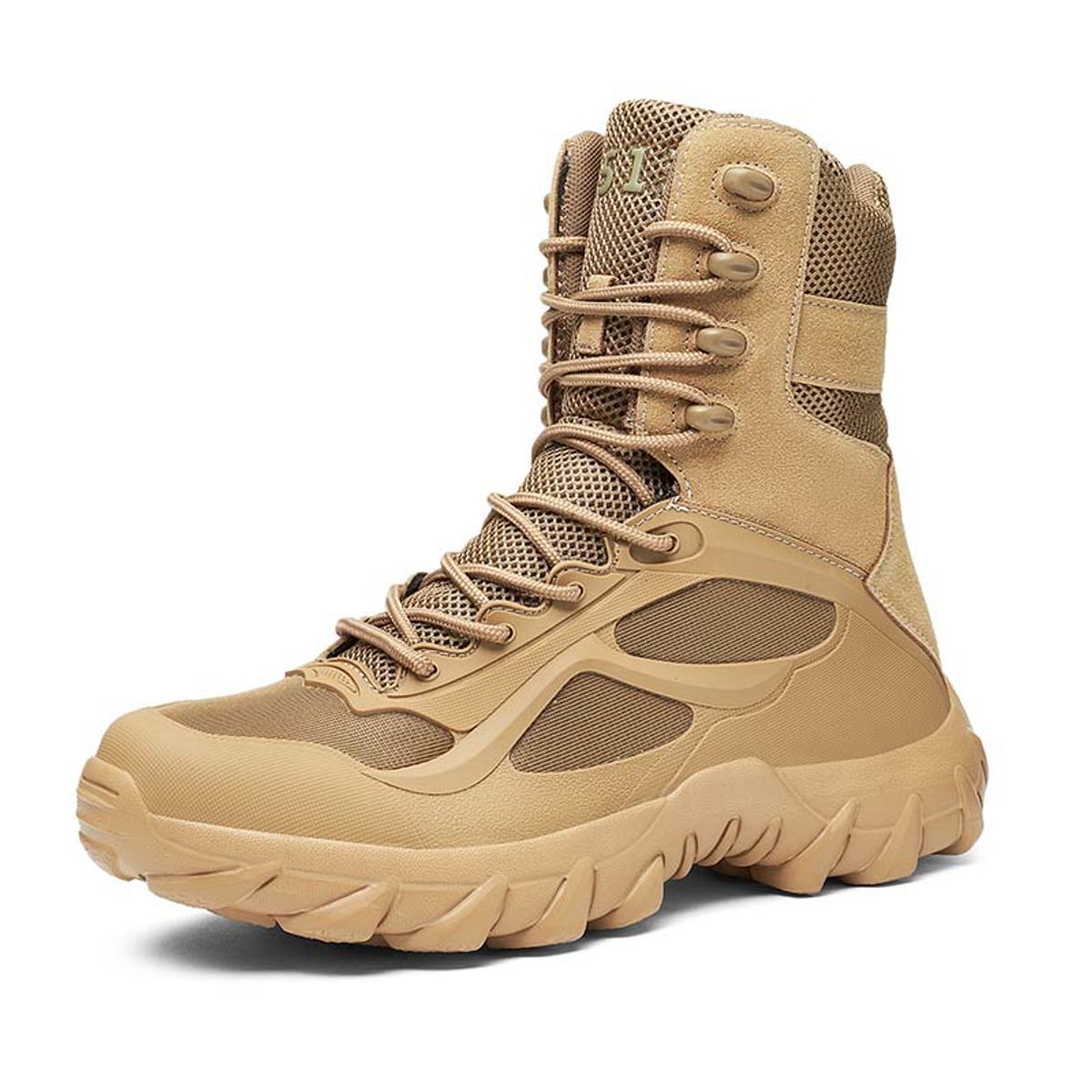 SHANDIAN - Zapatillas de Trekking para hombres Negro.