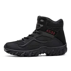 SHANDIAN - Zapatillas de Trekking para hombres Negro.