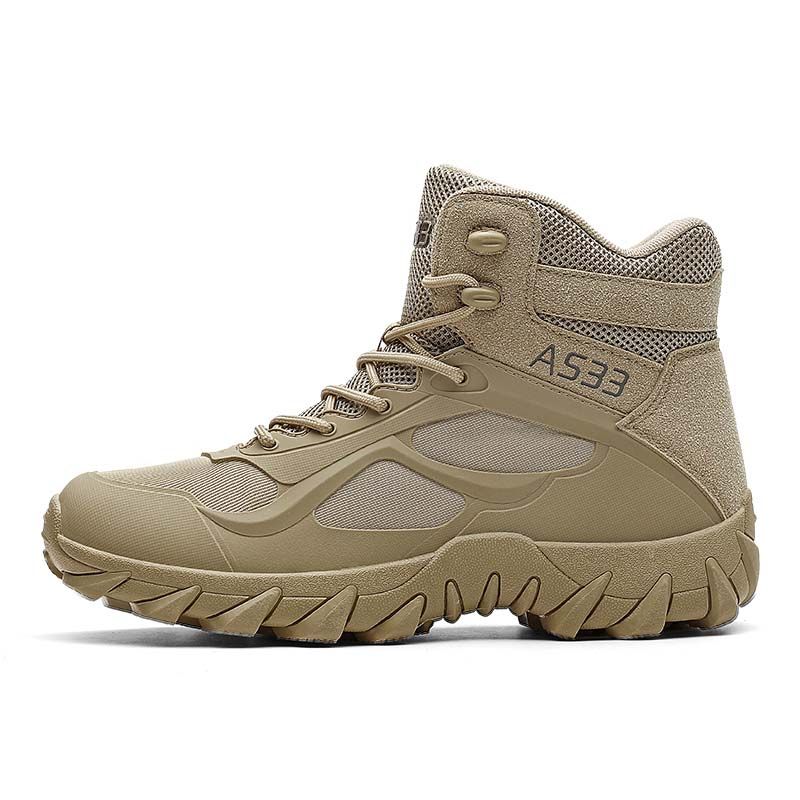 SHANDIAN - Zapatillas de Trekking para hombres Negro.
