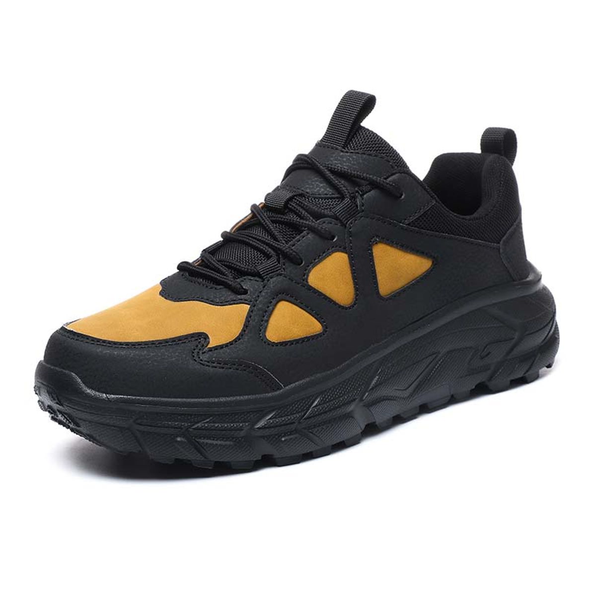 SHANDIAN - Zapatillas de Trekking para hombres Negro.