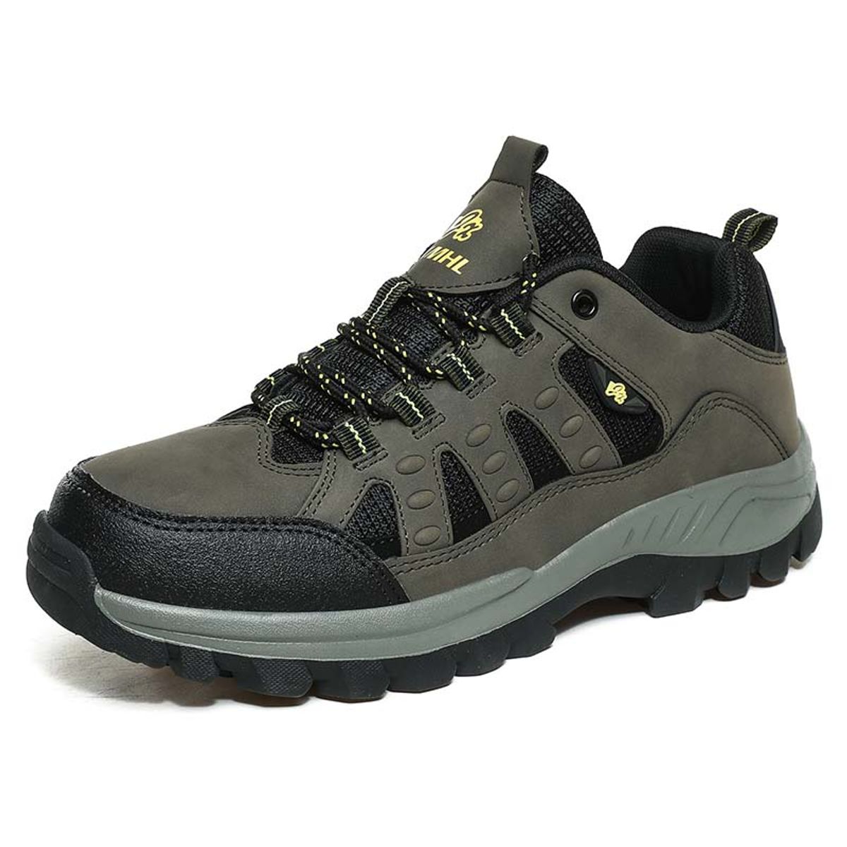SHANDIAN - Zapatillas de Trekking para hombres Café.