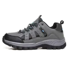 SHANDIAN - Zapatillas de Trekking para hombres Café.