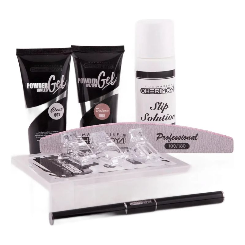 CHERIMOYA - Kit De Polygel Completo Cherimoya + Removedor + Moldes Dual