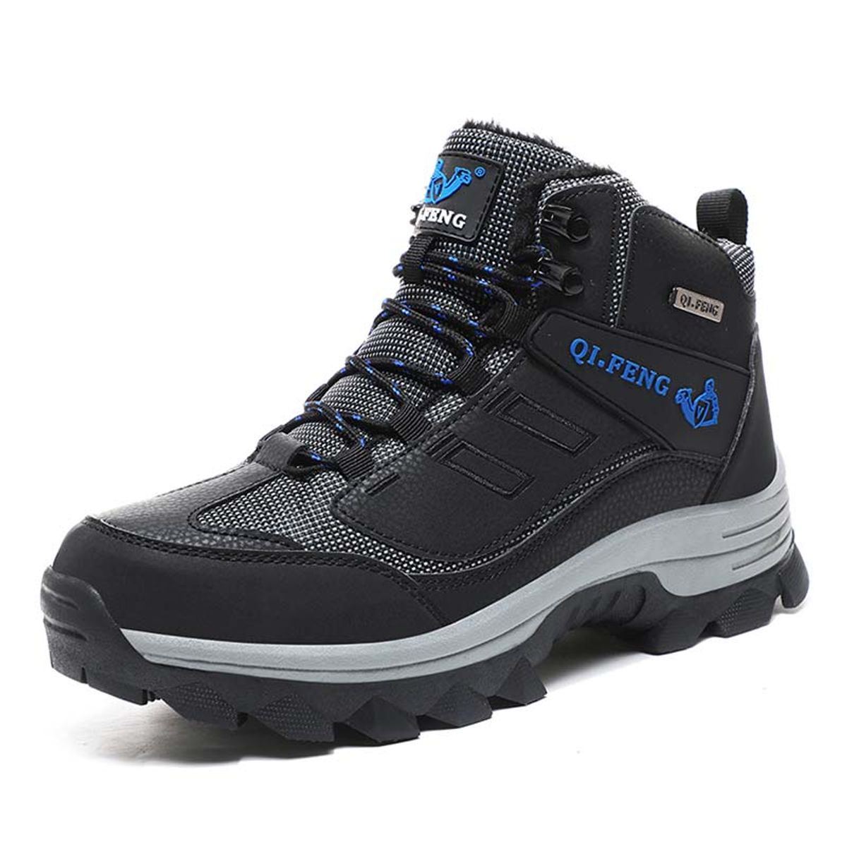 SHANDIAN - Zapatillas de Trekking para hombres Negro.