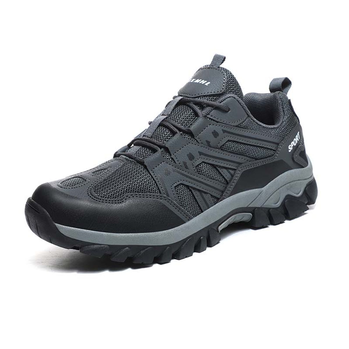 SHANDIAN - Zapatillas de Trekking para hombres Negro.
