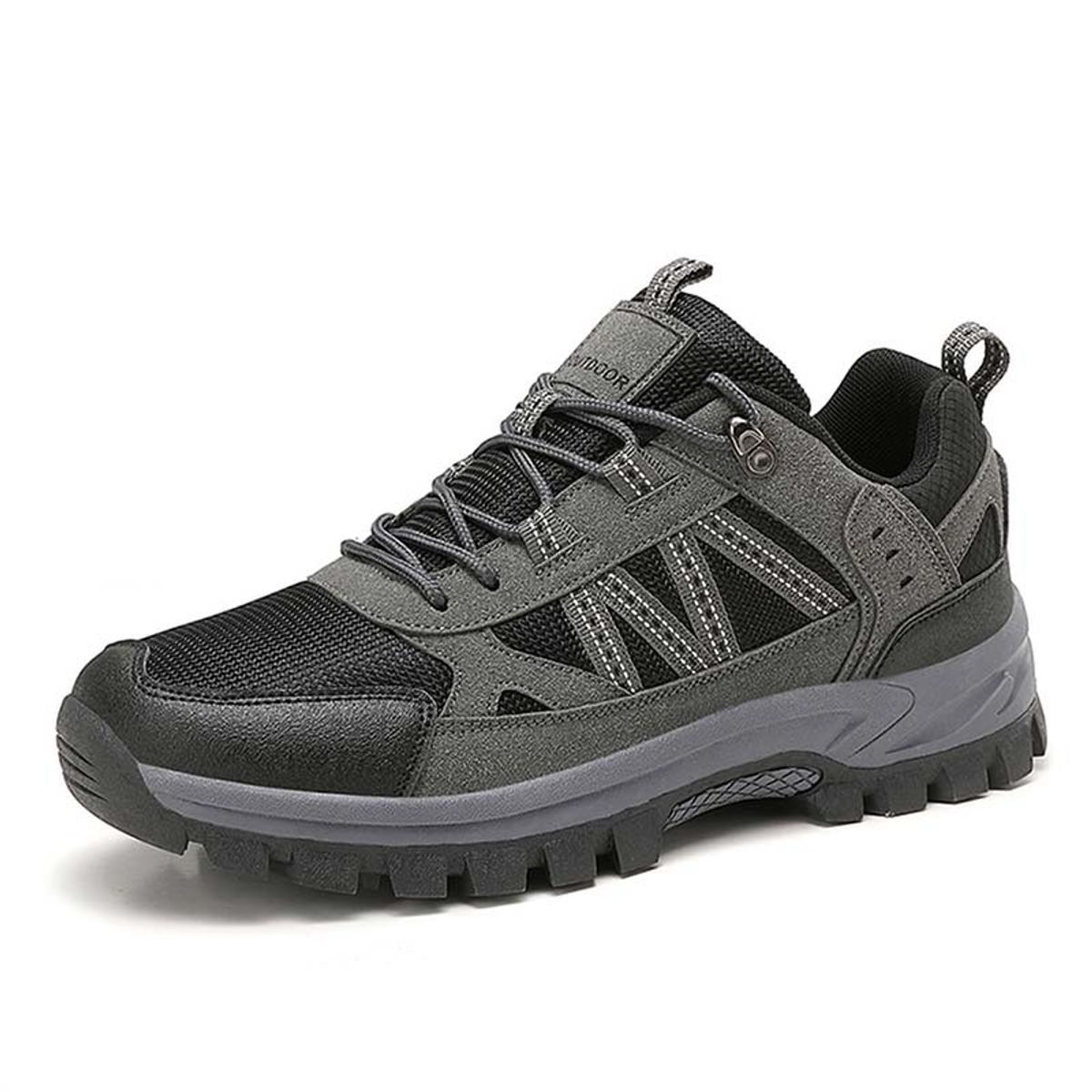 SHANDIAN - Zapatillas de Trekking para hombres Negro.