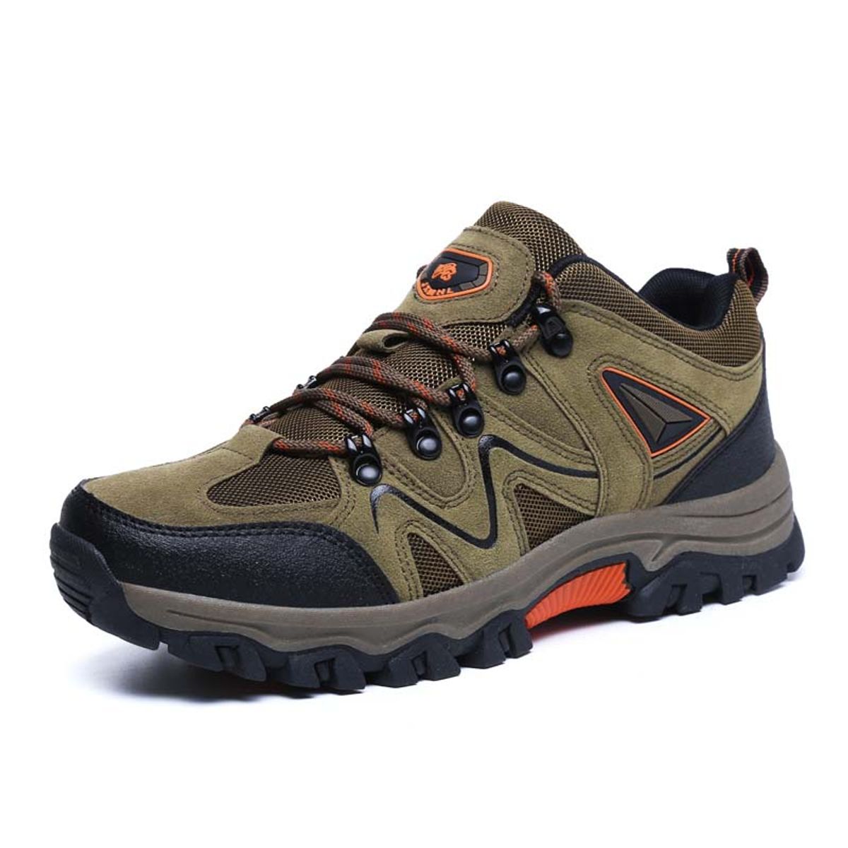 SHANDIAN - Zapatillas de Trekking para hombres Café.