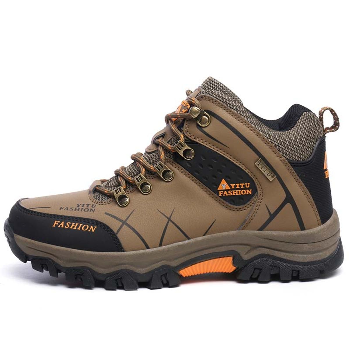 SHANDIAN - Zapatillas de Trekking para hombres Gris.