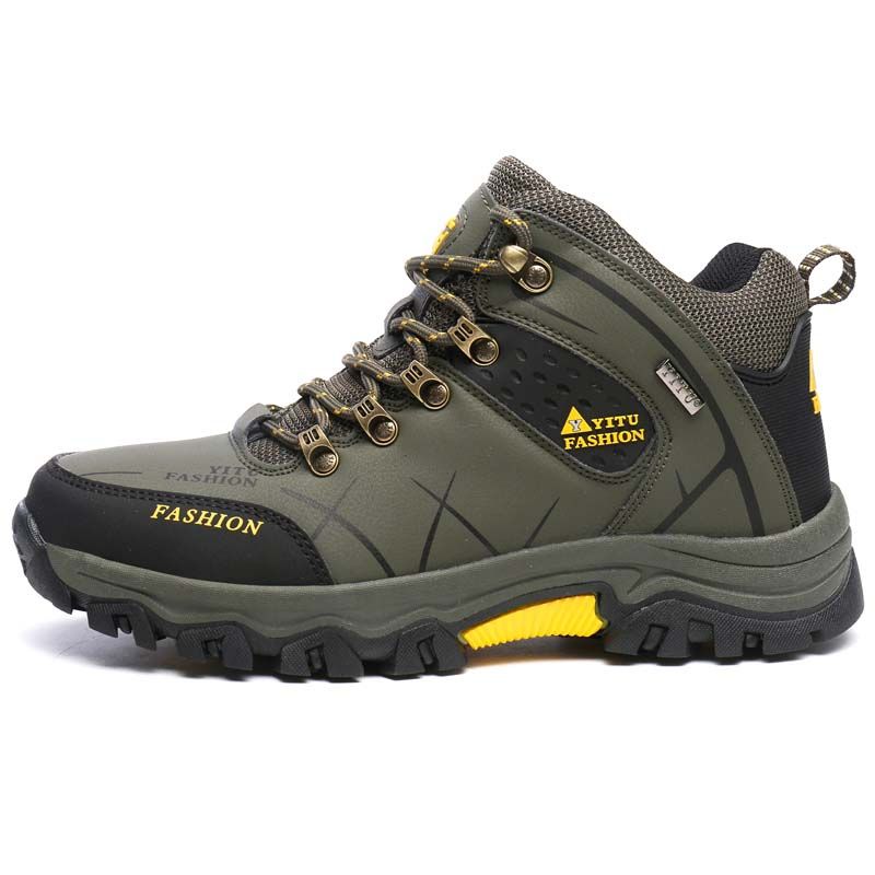 SHANDIAN - Zapatillas de Trekking para hombres Gris.