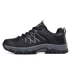 SHANDIAN - Zapatillas de Trekking para hombres Negro.
