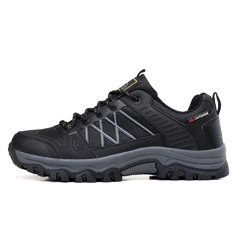 SHANDIAN - Zapatillas de Trekking para hombres Negro.