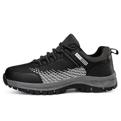 SHANDIAN - Zapatillas de Trekking para hombres Negro.