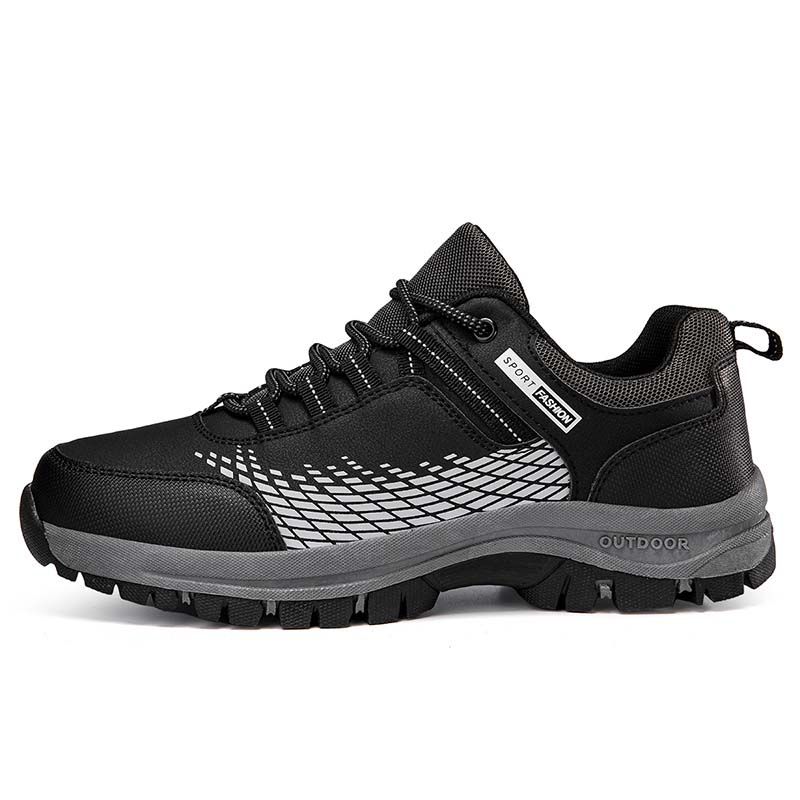 SHANDIAN - Zapatillas de Trekking para hombres Negro.