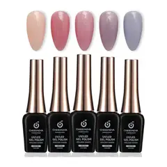 CHERIMOYA - Esmalte De Uñas De Gel Pearl Glitter 5pcs Set