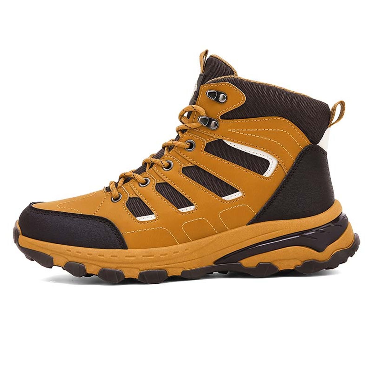 SHANDIAN - Zapatillas de Trekking para hombres Negro.