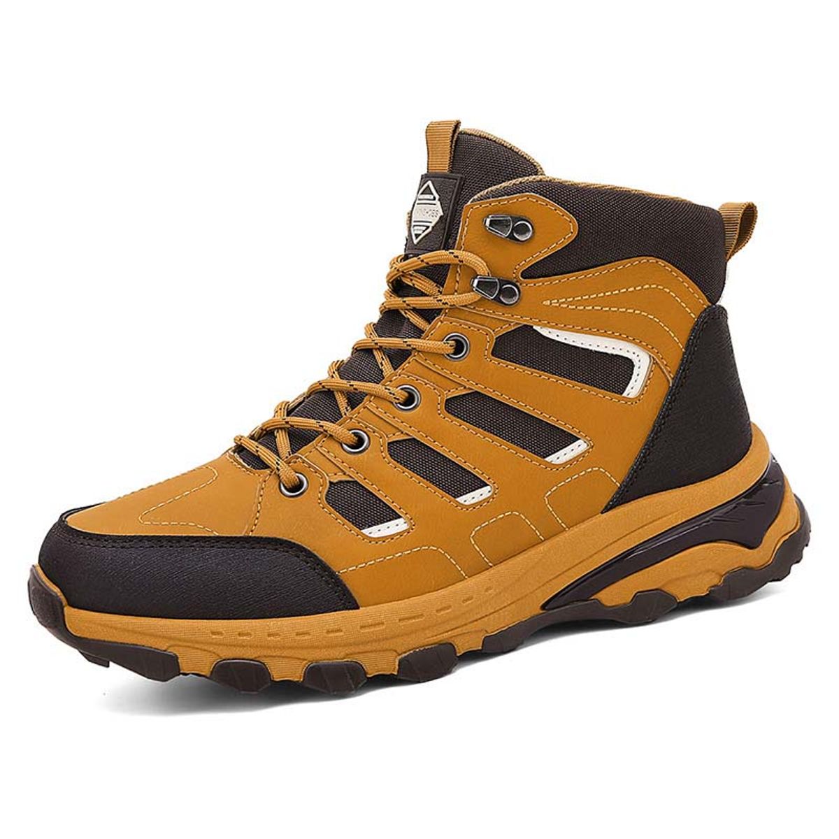 SHANDIAN - Zapatillas de Trekking para hombres Negro.