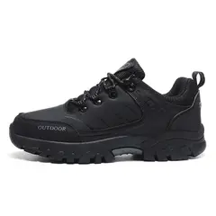 SHANDIAN - Zapatillas de Trekking para hombres Negro.