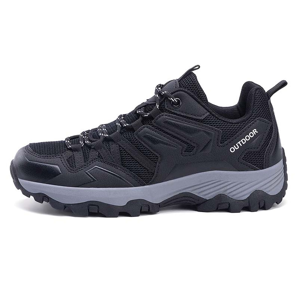 SHANDIAN - Zapatillas de Trekking para hombres Negro.