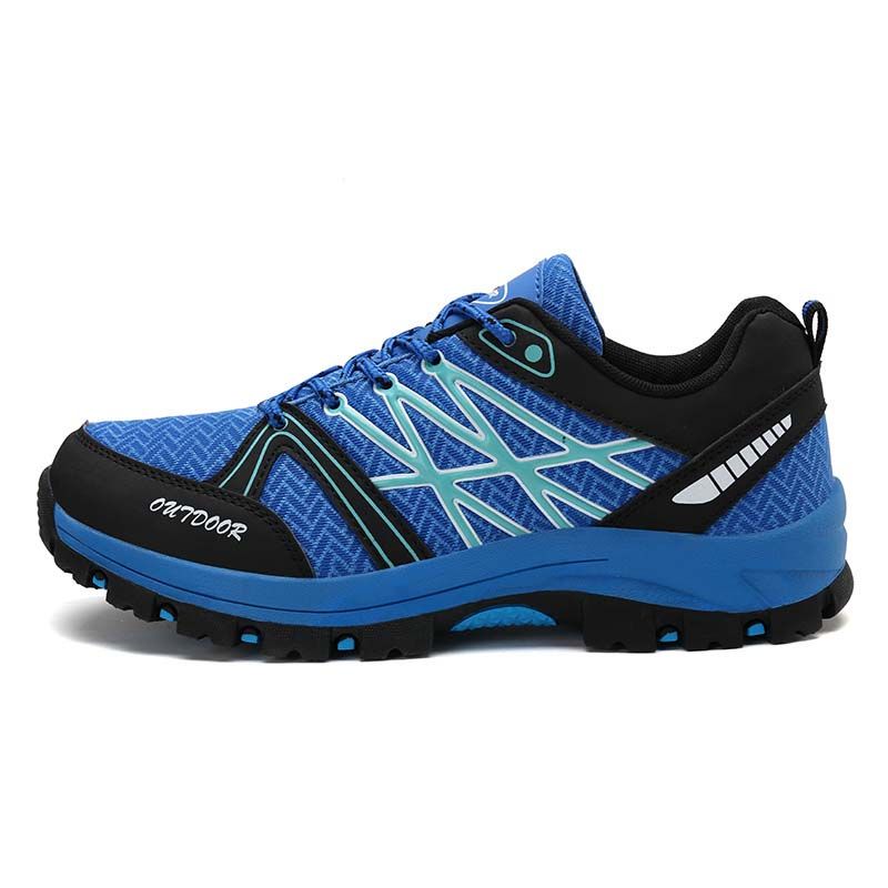 SHANDIAN - Zapatillas de Trekking para hombres Azul.