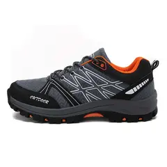 SHANDIAN - Zapatillas de Trekking para hombres Azul.