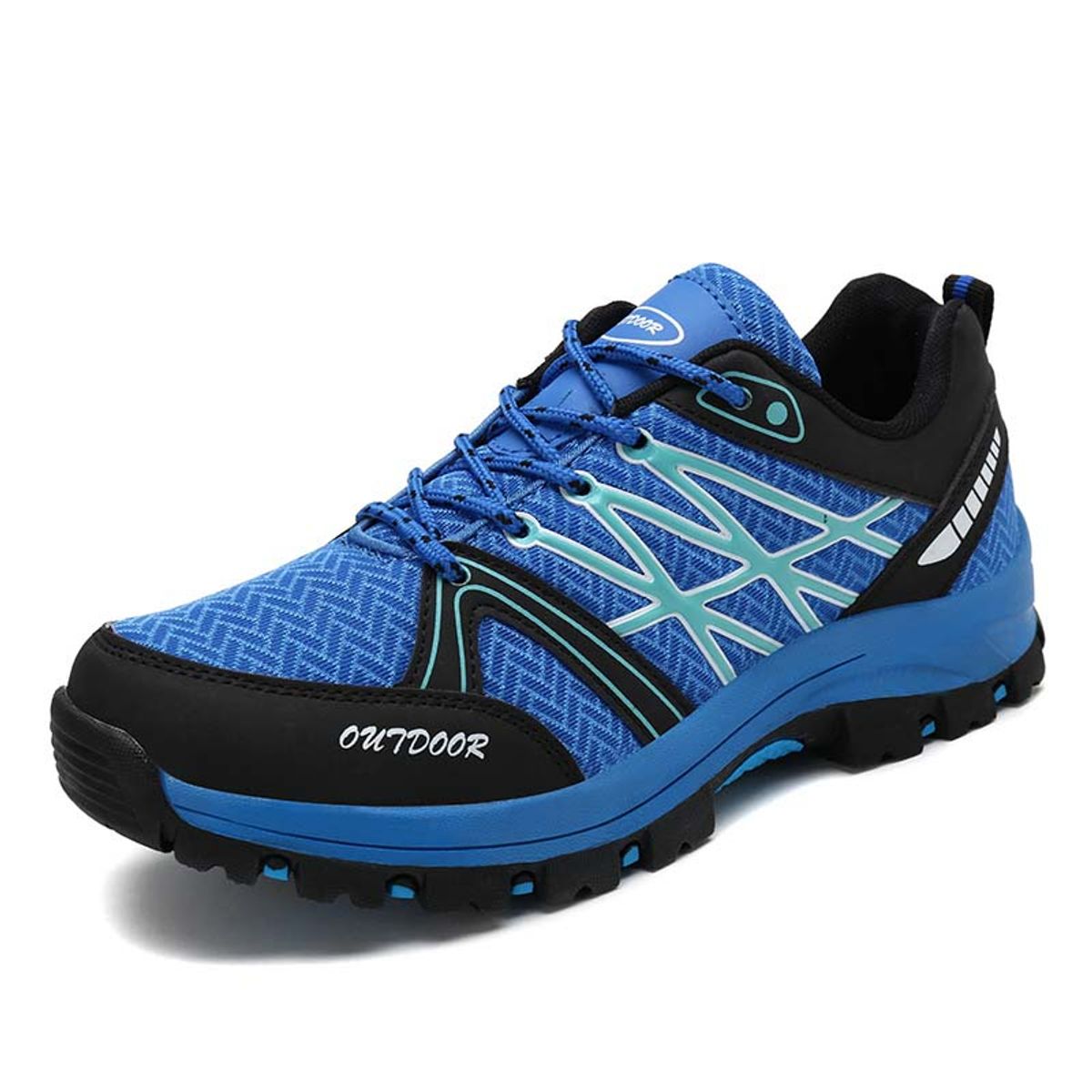 SHANDIAN - Zapatillas de Trekking para hombres Azul.