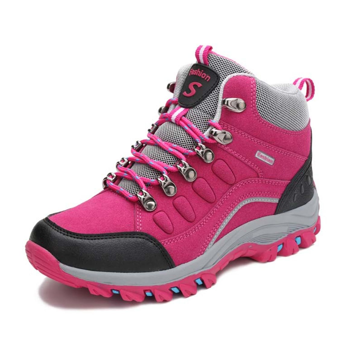 SHANDIAN - Zapatillas de mujer trekking para Azul.
