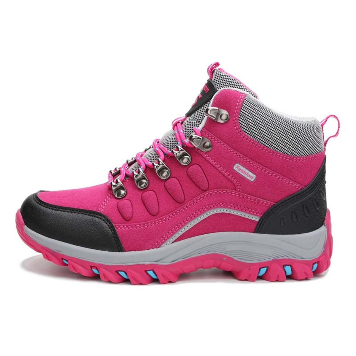 SHANDIAN - Zapatillas de mujer trekking para Azul.