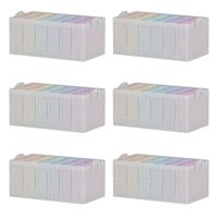 6 X Bolsas Organizador Ropa Caja Plegable Asa Almacenamiento