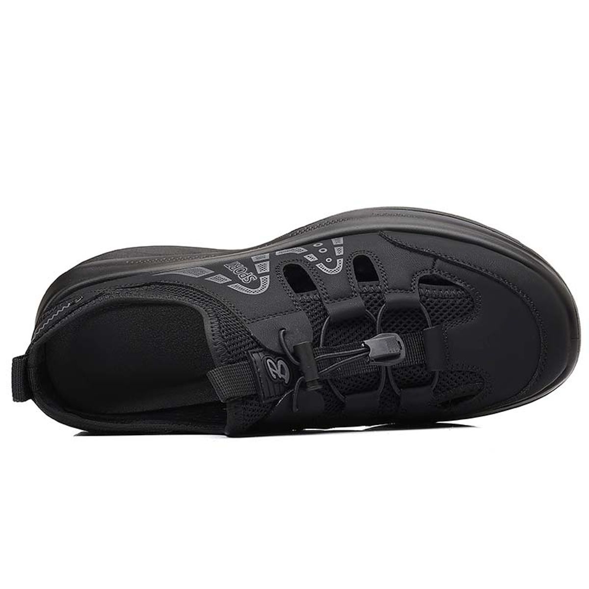 SHANDIAN - Zapatillas de Trekking para hombres Negro.