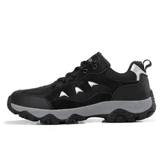 SHANDIAN - Zapatillas de Trekking para hombres Negro.