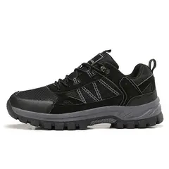 SHANDIAN - Zapatillas de Trekking para hombres Negro.