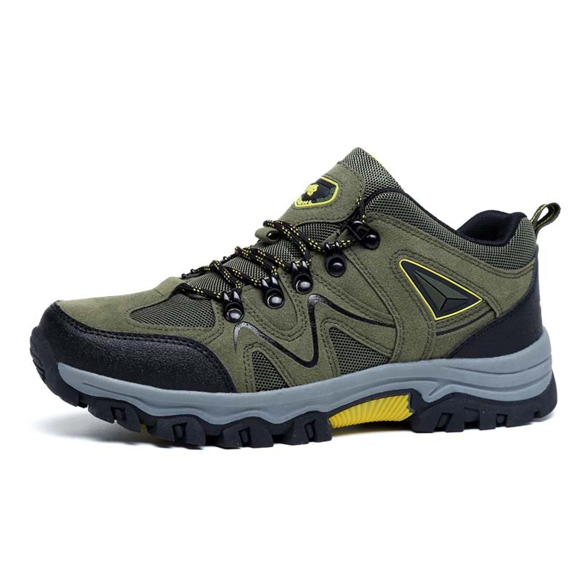 SHANDIAN - Zapatillas de Trekking para hombres Café.