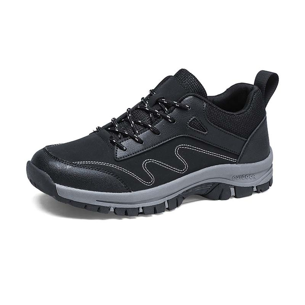 SHANDIAN - Zapatillas de Trekking para hombres Negro.