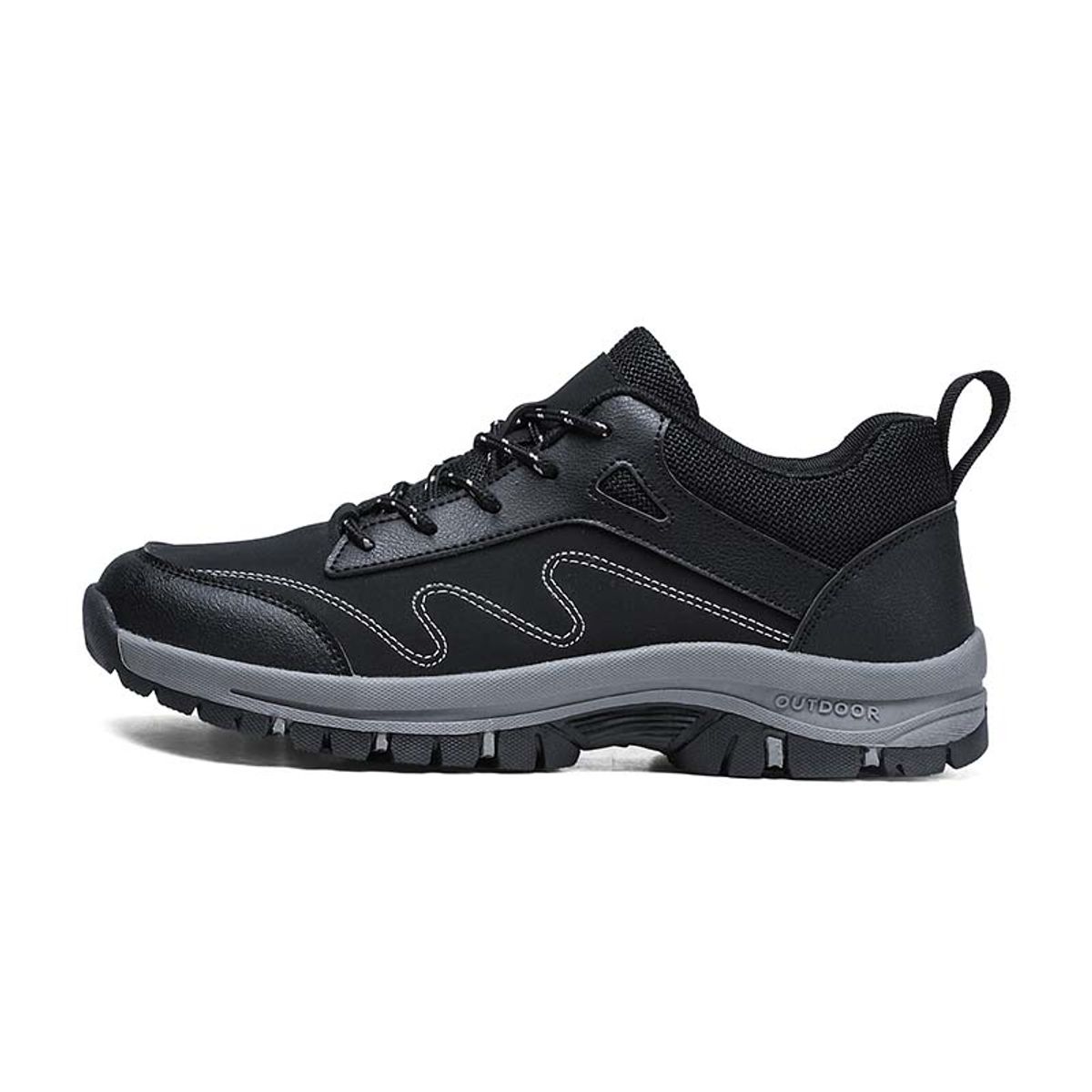 SHANDIAN - Zapatillas de Trekking para hombres Negro.